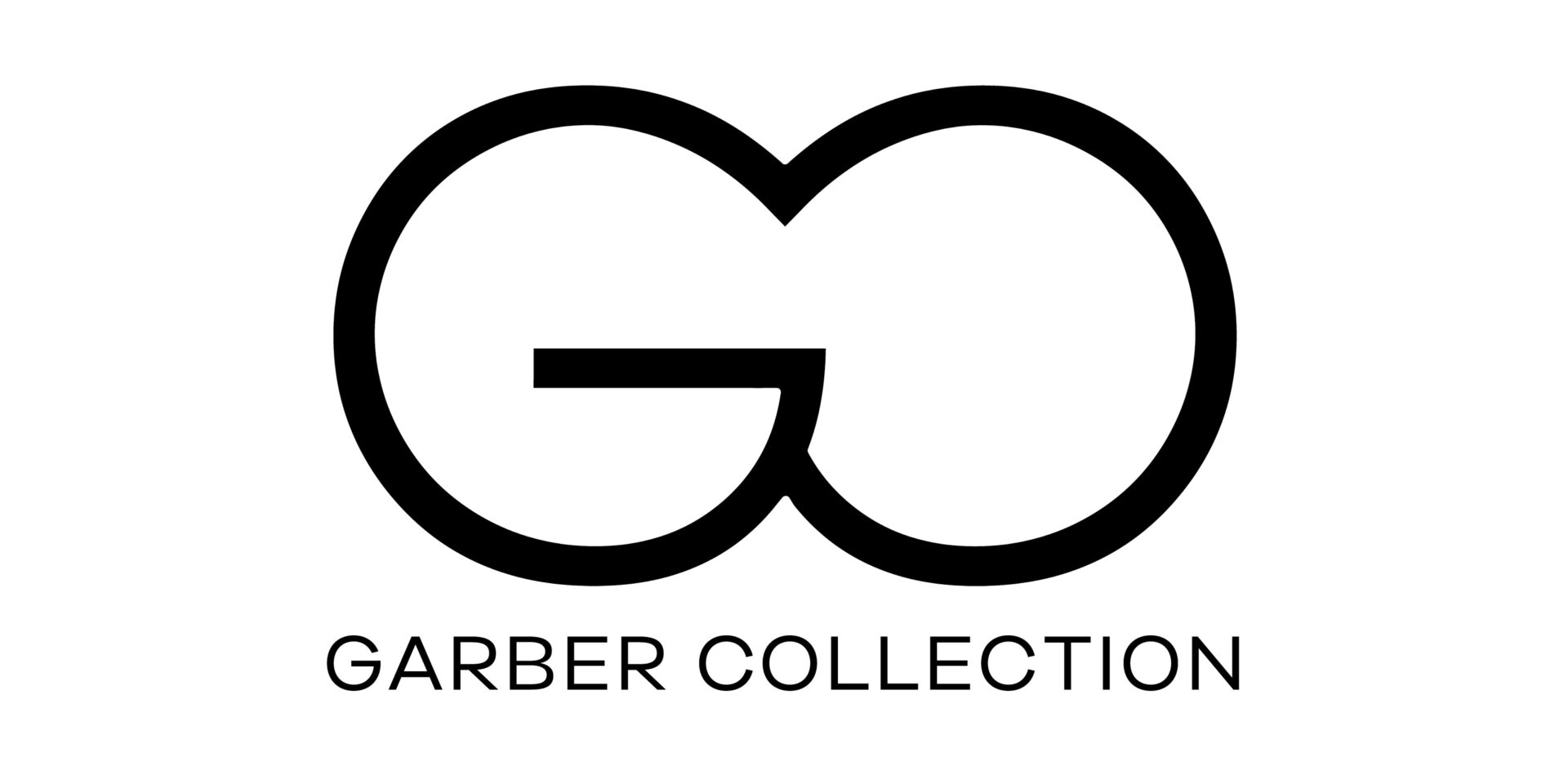 A black and white logo of the go barber collection.